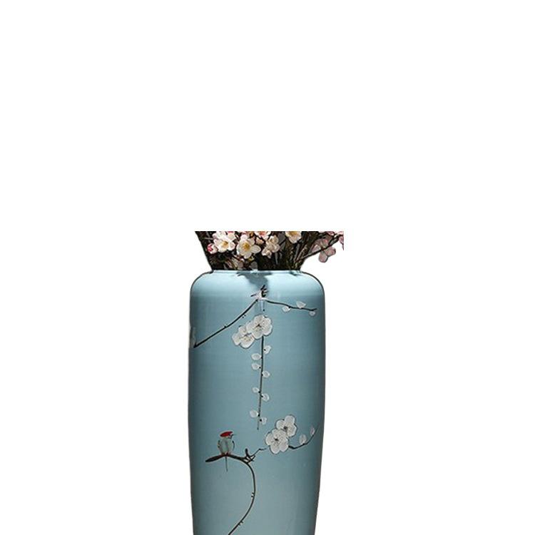 Large Retro Ceramic Floor Vase for Creative Dried Flower Arrangements In Living Room