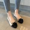 Spring Fashion Round Toe Flat Shoes Casual Leather Shoes Plus Size Women's Casual Bow Tie Women's Singles Shoes