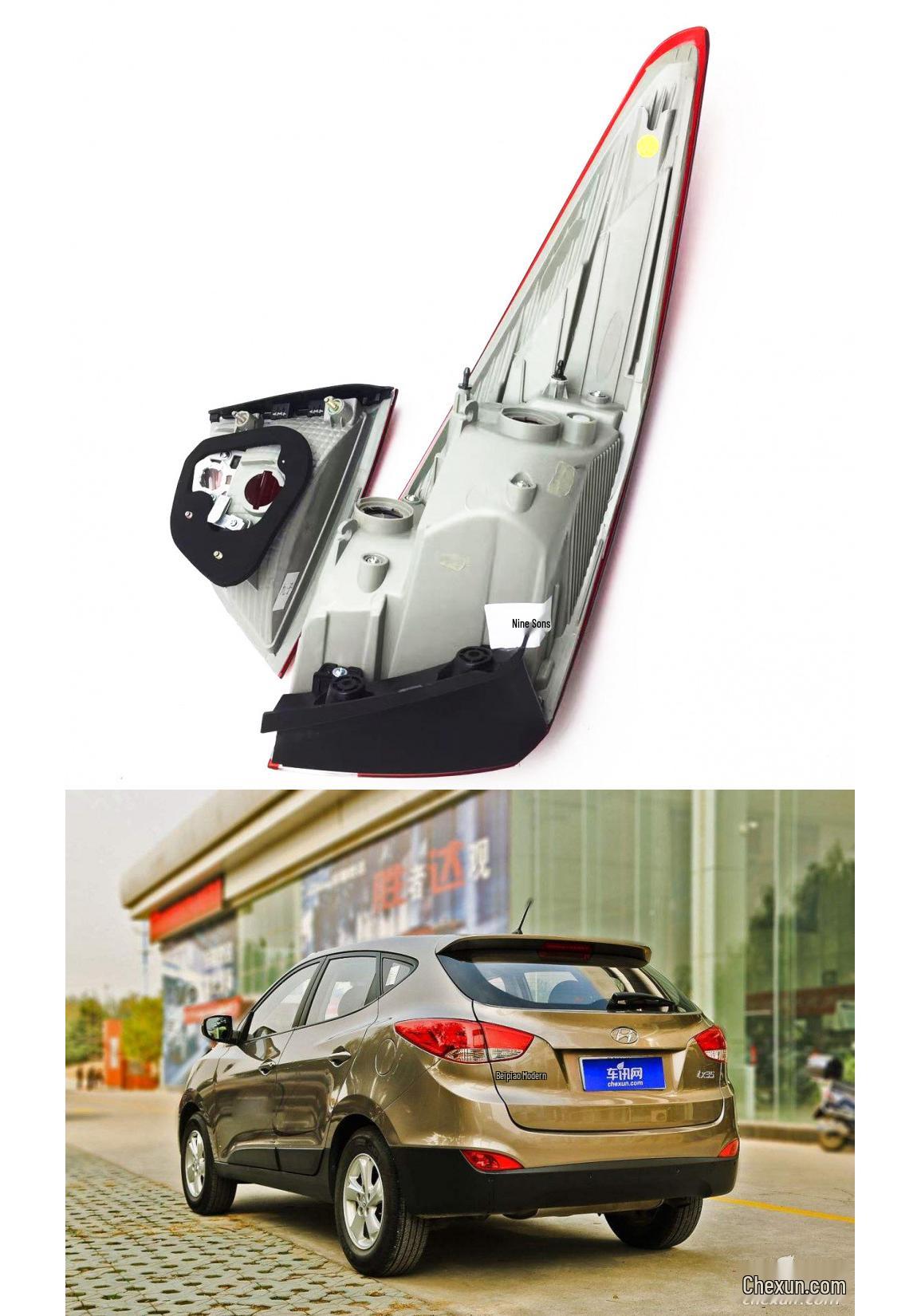 

Rear Tail Light Assembly for 09-12 Beijing Hyundai IX35 - Genuine Part Premium Driver Inside Flat Light