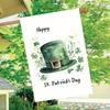 1pc, Happy St. Patrick'S Day Garden Flag Double-Sided Polyester Outdoor Decor, Festive Yard Flag Without Electricity