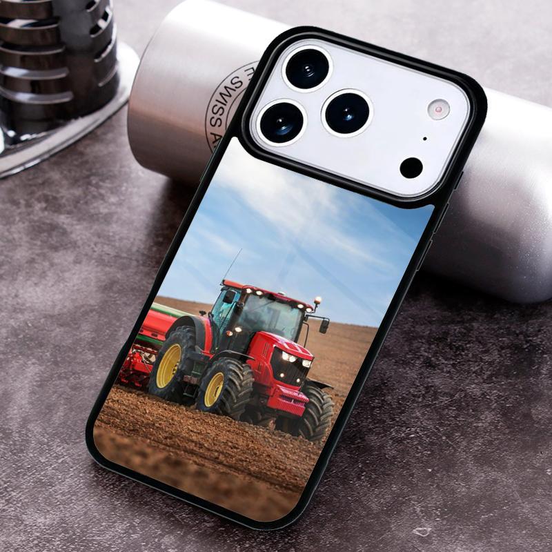 Farm Tractor Phone Case for iPhone 17 16 15 Pro Max Air 14 13 12 11 Plus Shockproof Cover