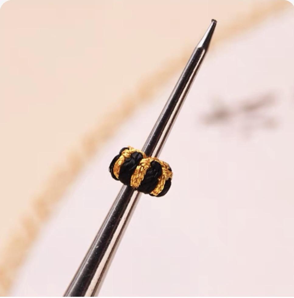 Seiko Handmade Woven Lantern & Lotus Knot Spacer Beads - Non-slip Hand Rope Accessories with 3mm Hole