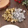50/100Pcs Pendant Set Balls Charms Pendants Caps Decoration Holder Sphere Stand Replacement Creative Accessory Christmas Parts