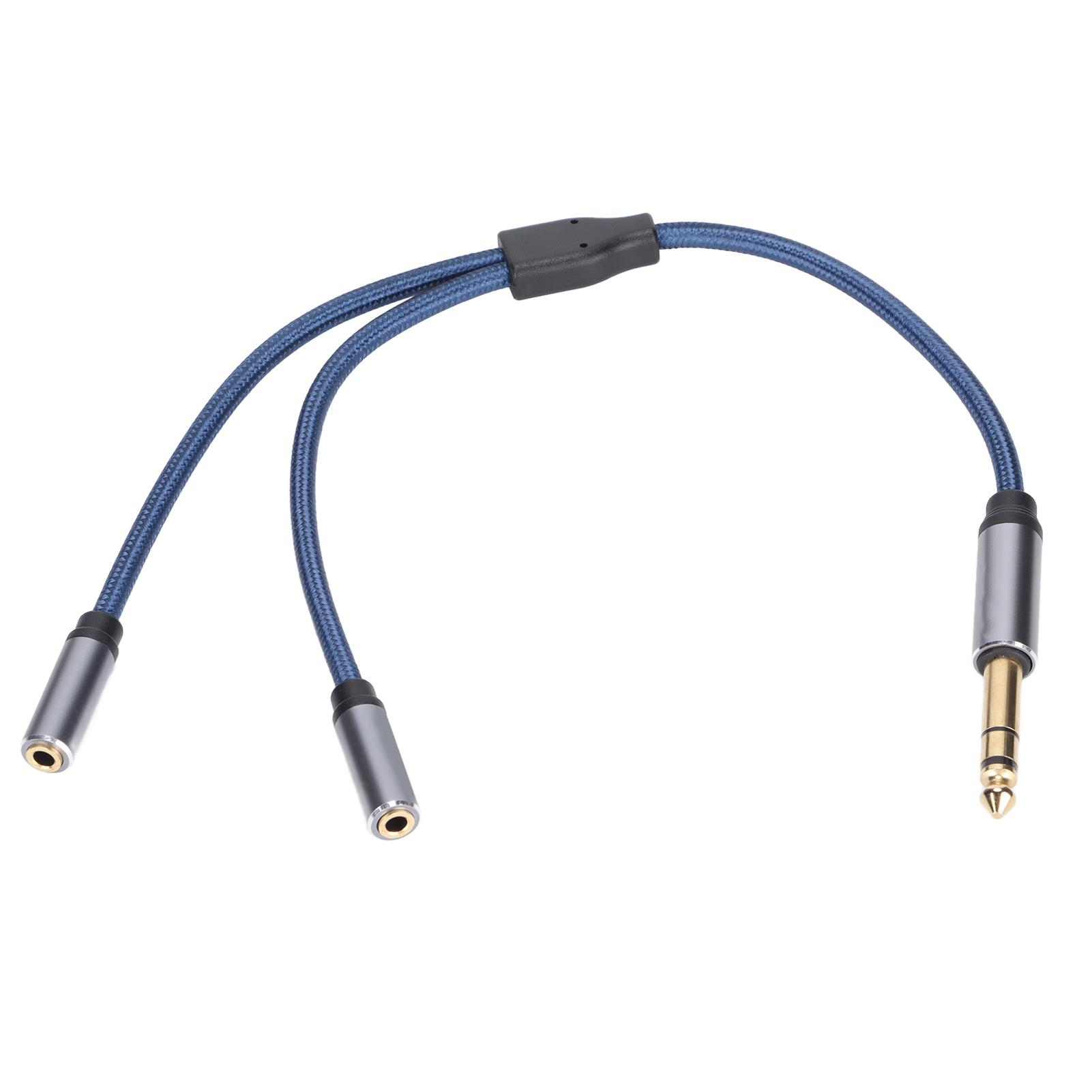 

o Cable 6.35mm Male to Dual 3.5mm Female Fidelity Professional o Adapter Cord