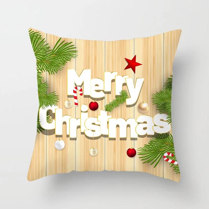 Christmas Pillow Case Christmas Tree Home Bedroom Living Room Decoration Cushion Cover Christmas Decoration Pillow Case
