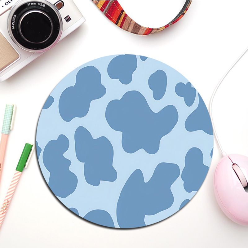 Cow Print Rubber Small Keyboard Mat Table Mat Students Cabinet Gamer Desktop Mousepad Cup Mats For PC Mouse Carpet