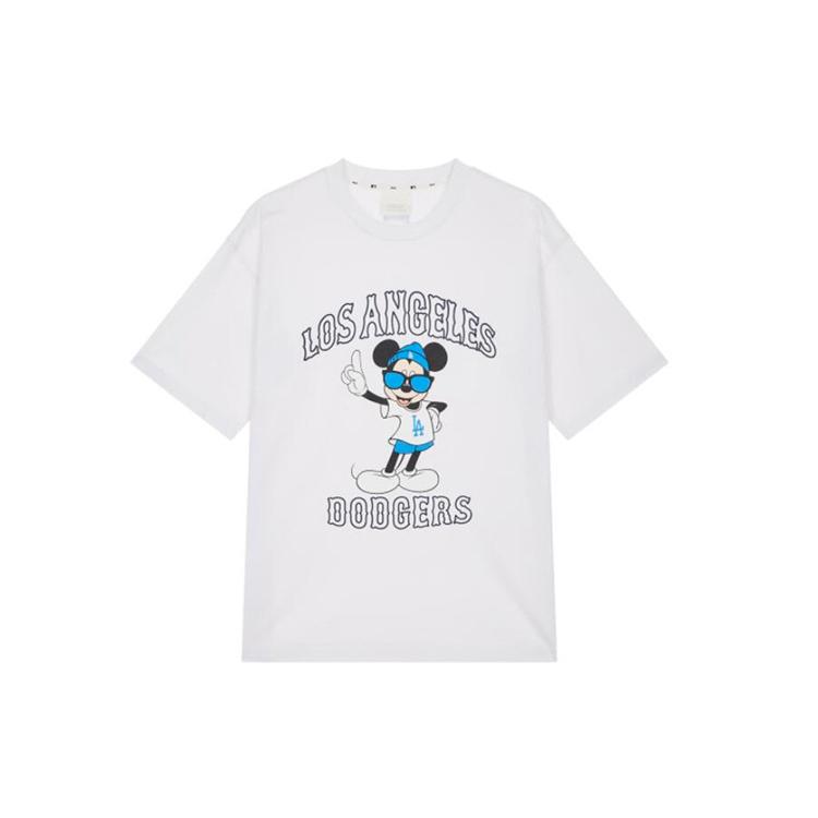 New MLB MLB X Disney T-Shirt Unisex White 31TSK3031-07W