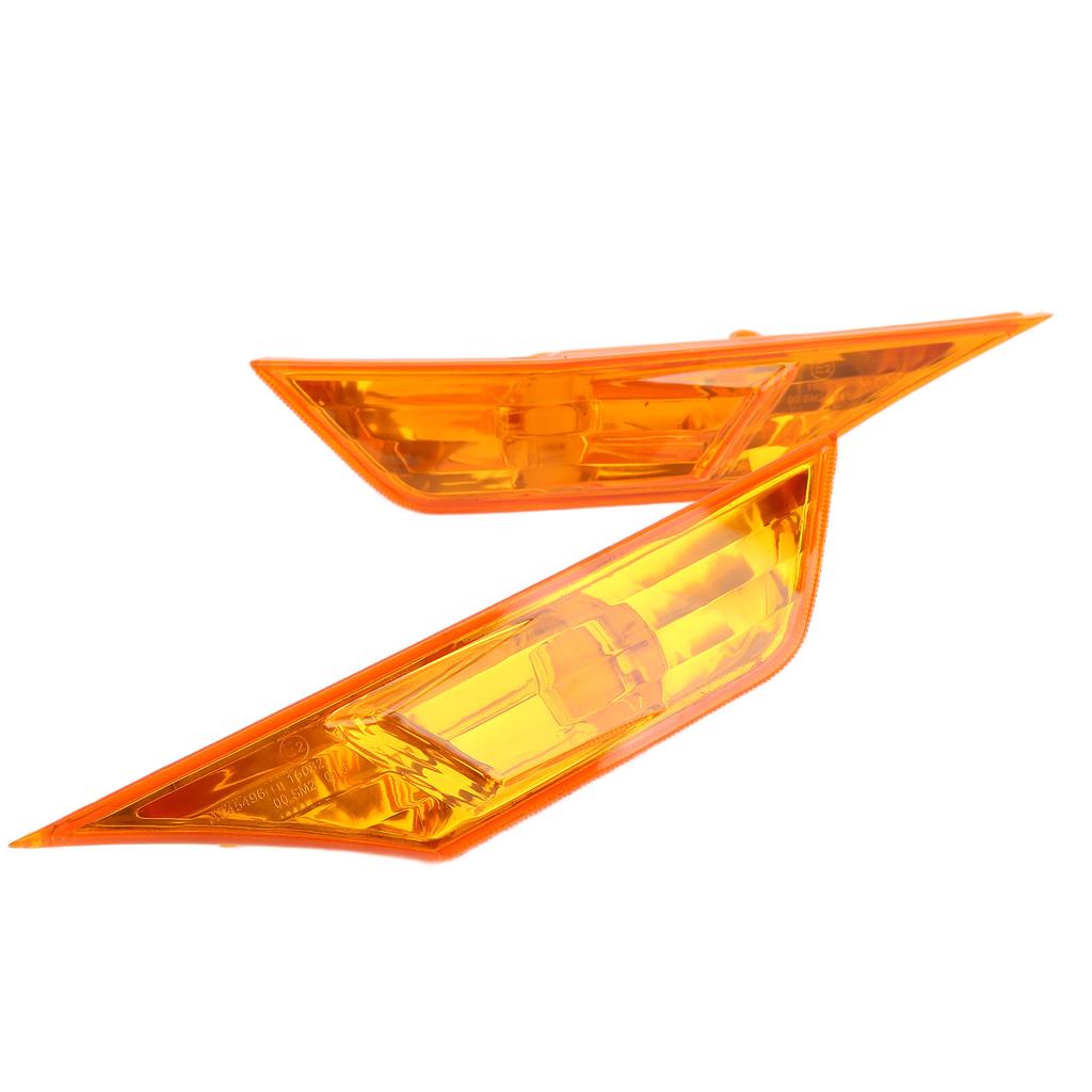 2pcs Side Marker Lamp Housing Orange Gloss Lens Replacement for Civic 10th Generation FK LX EX