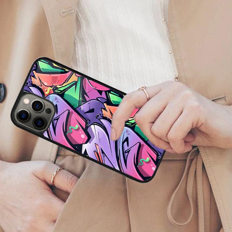 Colorful Lines Abstract Graffiti Art Magnetic Phone Case For APPLE iPhone 17 Air 16 14 13 12 Pro Max 15 Plus MagSafe Cover