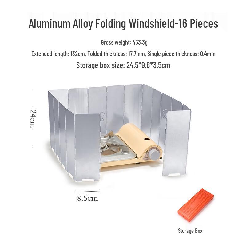 OEING Aluminum Foldable Camping Stove Windscreen