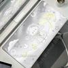 Rosa Kawaii Katze Mauspads Schreibtischteppich Niedliche Mauspads XXL Große Mauspads Genähte Kante Tischdecke Original Spielmatten Hohe Qualität