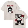 Bruno Mars The RoUnisextic Tour  Print Vintage Washed Tshirt Unisex Women Fashion ONeck Cotton Loose Casual Gothic Punk Tshirts