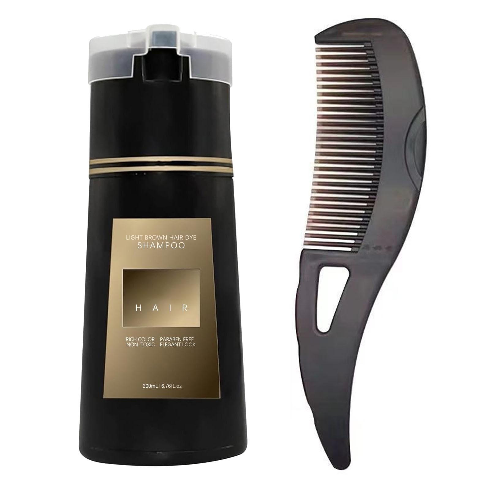 

Dyestuff Shampoo Шампунь Нежно и быстро окрашивает, не раздражает окрашивание (черный/коричневый/светло-коричневый/фиолетовый/красный) 200мл One Size