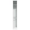 Vidaxl Wardrobe, White, 30X50X200 Cm, Wood-Based Material