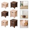 Wooden Storage Stool Decor Household Small Stool for Apartment Office Indoor