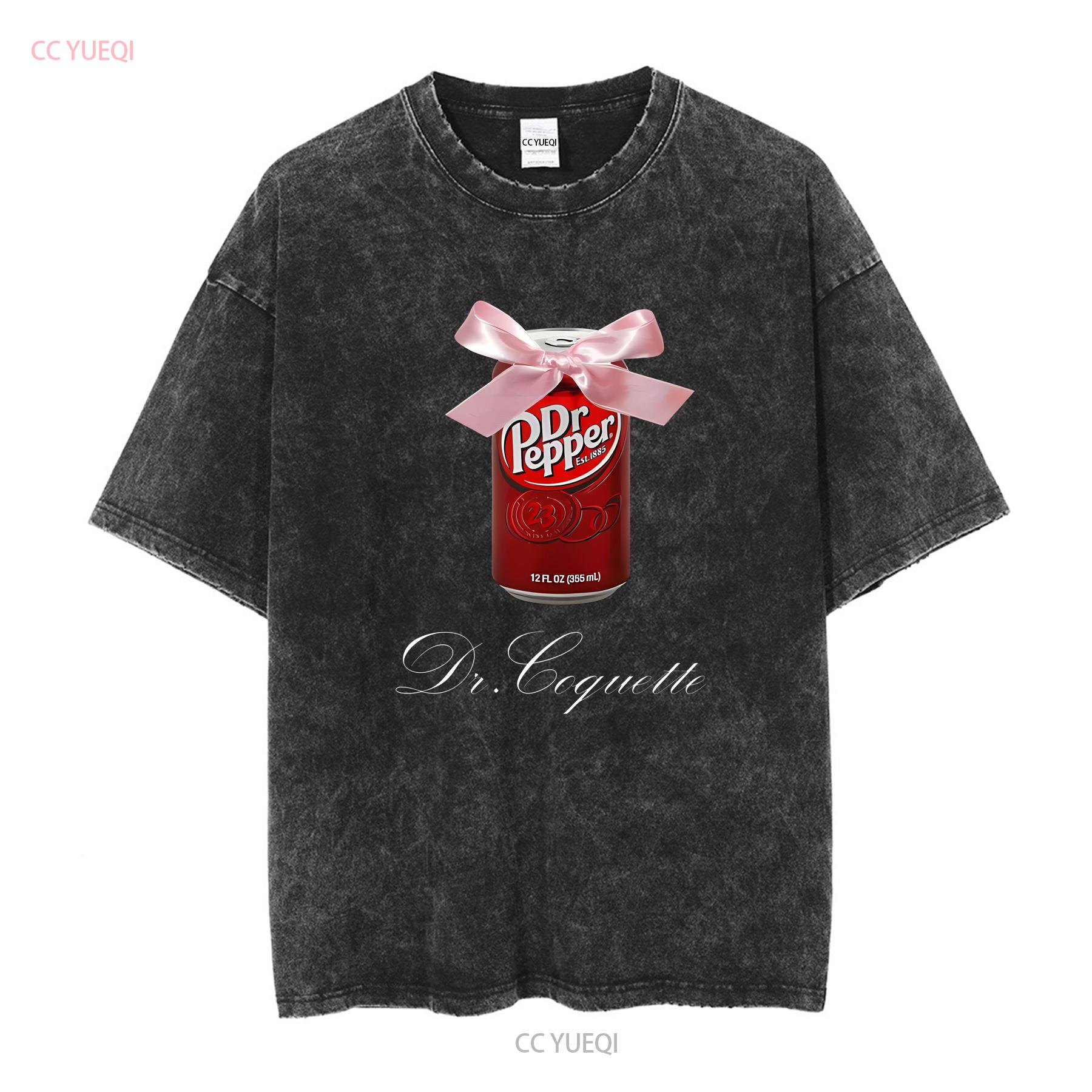 

Dr Pepper Мем Кокетка Tumblr Y2K Безглуздий Щільна Бавовняна Футболка з довгими або короткими рукавами вінтажний Потертий дизайнерський одяг Повсякденний М який 2XL