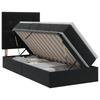 Storage Bed with Mattress Black 90 X 200 Cm Velvet