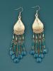 Earrings for Women and Girls Fashion Dangler Earrings | Gold Plated Long Beaded Tassel Earrings Bohemia Dangler Earrings
