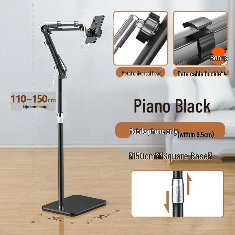 

Adjustable 360° Telescopic Metal Phone & Tablet Stand for Floor, Bedside, or Desktop (2025 Model)