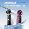 Rechargeable Handheld Fan LED Display Mini Fan Portable Mini Portable Fan  Outdoor Use
