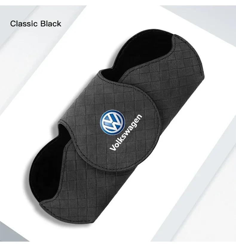 T23-·Car Interior Glasses Clip Auto Sun Visor Sunglasses Holder For Volkswagen Polo Golf Passat Scirocco Tiguan Jetta T-ROC Touareg