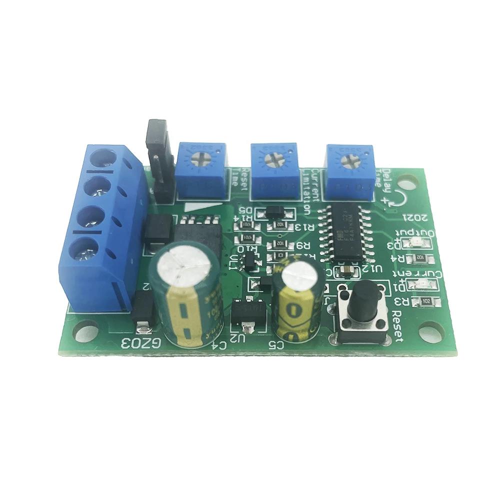 6V 12V 24V 10A DC Motor Current Limiter Module Adjustable Overload Protection Board Stall Protection Switch for DIY Electronics Fuse Holders1