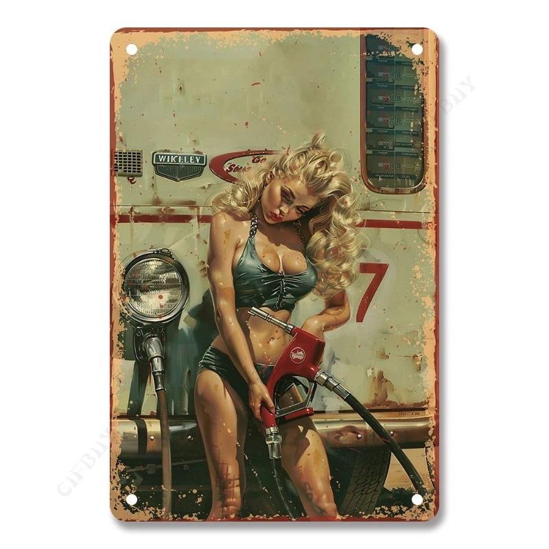 Motorcycle Legends Tin Sign, Retro Rural Wall Art 20x30cm