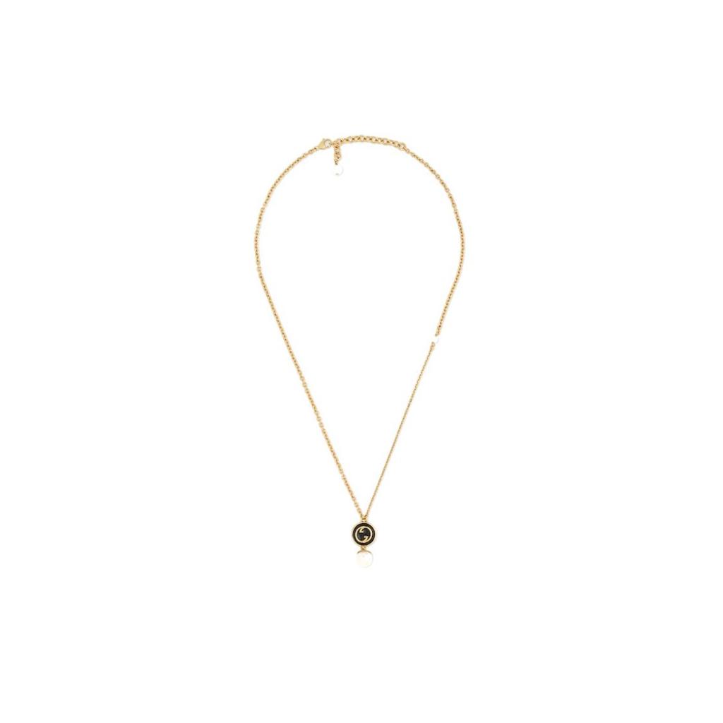 Gucci Blondie Pendant Fashion Jewelry Glossy Enamel Resin Necklace Women necklace Gold 774620I97578499