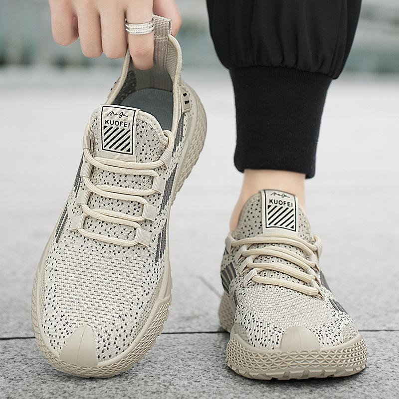 Beliebte atmungsaktive Fly-Woven-Mesh Herrenschuhe Sommer Sportschuhe Freizeitschuhe Studenten Laufschuhe Weichsohle Außenhandel Trendschuhe