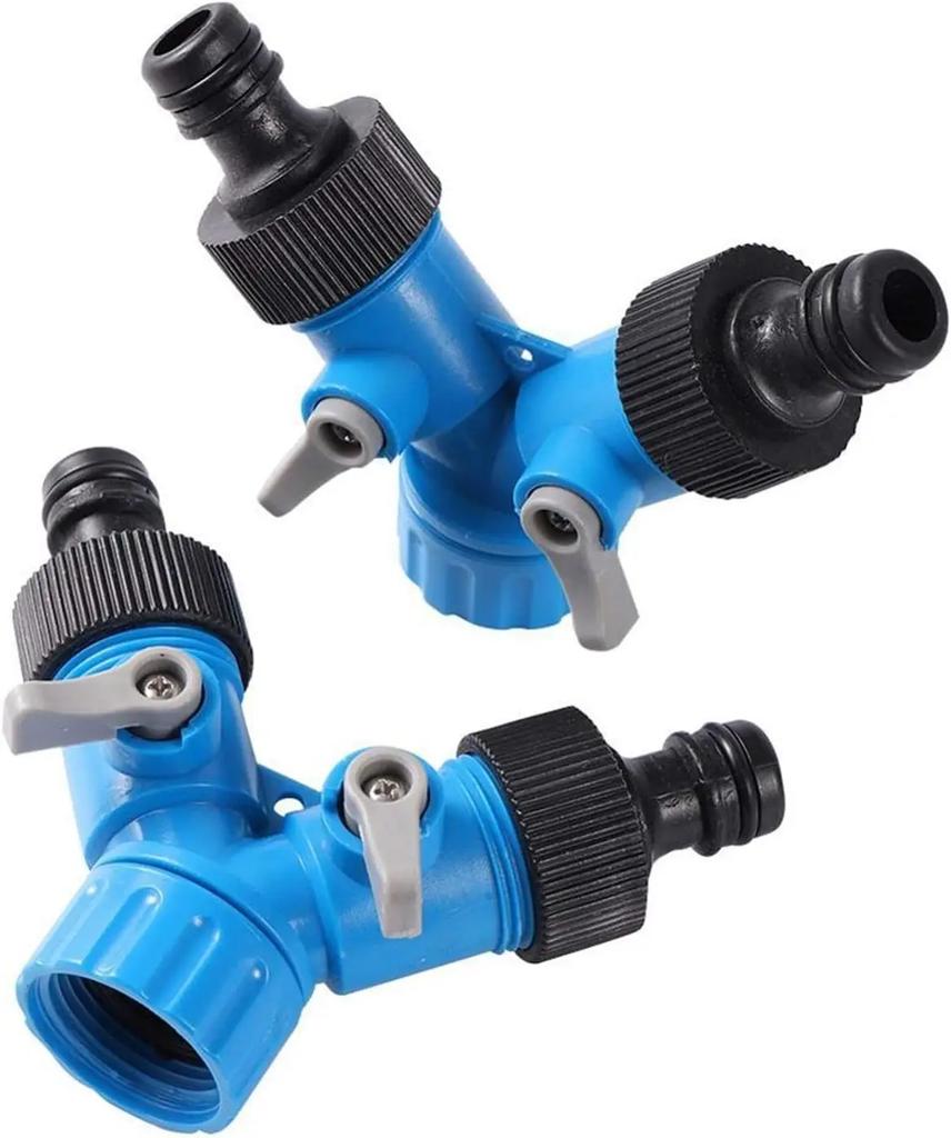 3/4'' Female Thread Shunt Valve Y-Shaped Quick Connector Garden Irrigation System Water Splitter Car Washing Water Controller