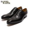 Fashion Luxury Brand Men's Oxford Formal Shoes Black Brown Pointed Toe Lace Up Office Business Wedding Genuine Leather Shoes for Men