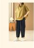 2026 Summer Retro Plus Size Loose Short Sleeve Casual Women's Shirt