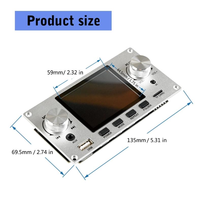 2.8inch TFT Color Screen Lossless Sound Decoding Board Module Amplifiers Sound Players Electronic Car Radio Module
