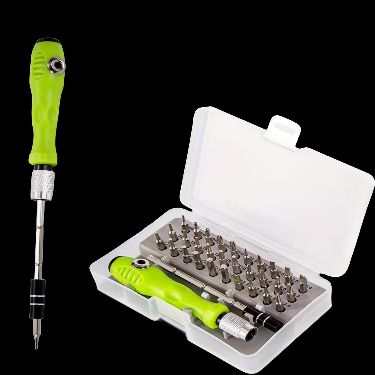 

Cross Border Special 32 в 1 многофункциональный инструмент для ремонта мобильных телефонов аппаратная отвертка комбинированный набор мини-отверток зелёный