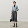 Elegant A-Line Midi Skirt for Women