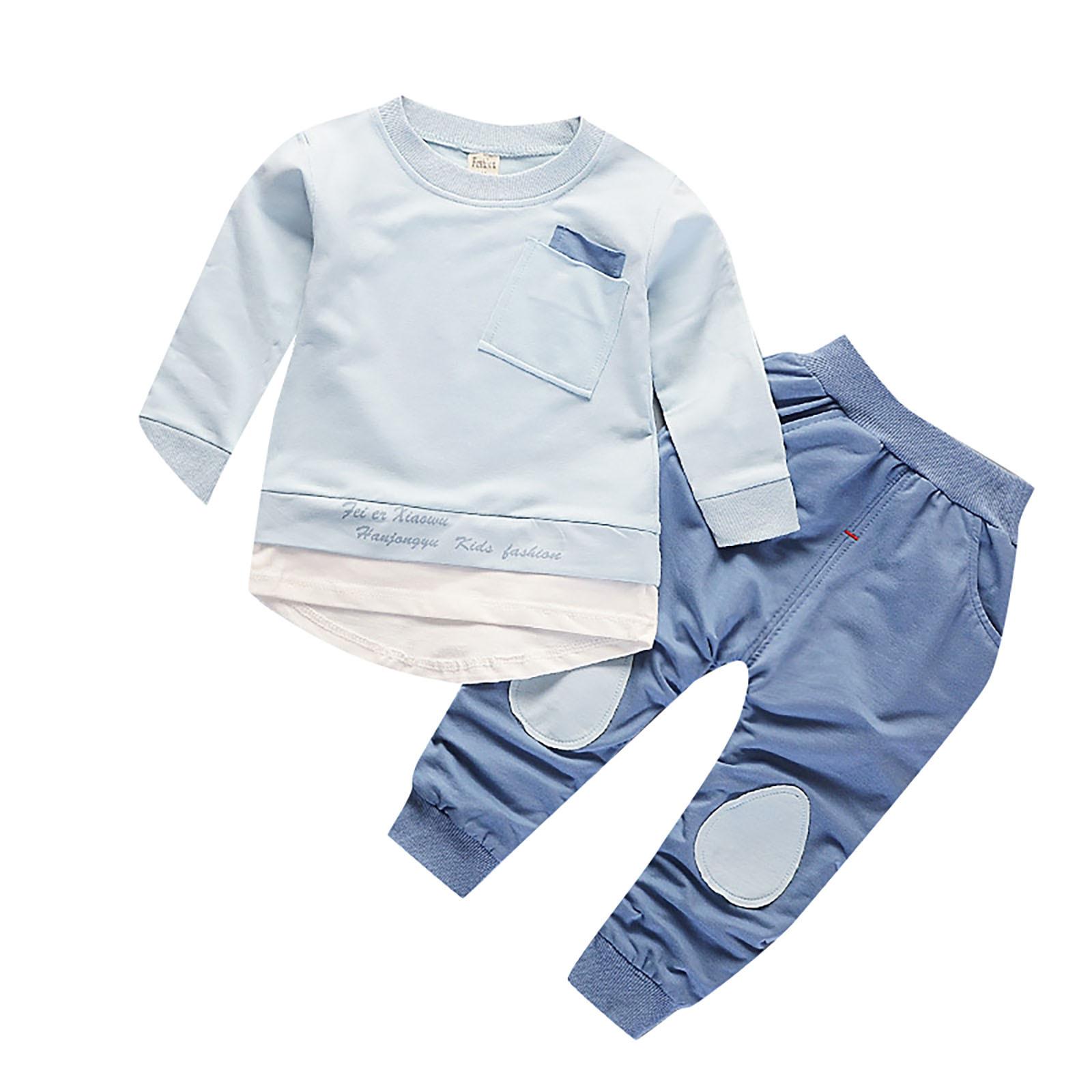 

Весенне-осеннее женское детское весеннее платье из трех предметов, новый детский комплект для девочек, детское весеннее платье, одежда L синий