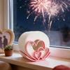 3D Printed Toilet Paper Rack Heart-shaped Paper Towel Container Tissue Hanger Valentine's Day