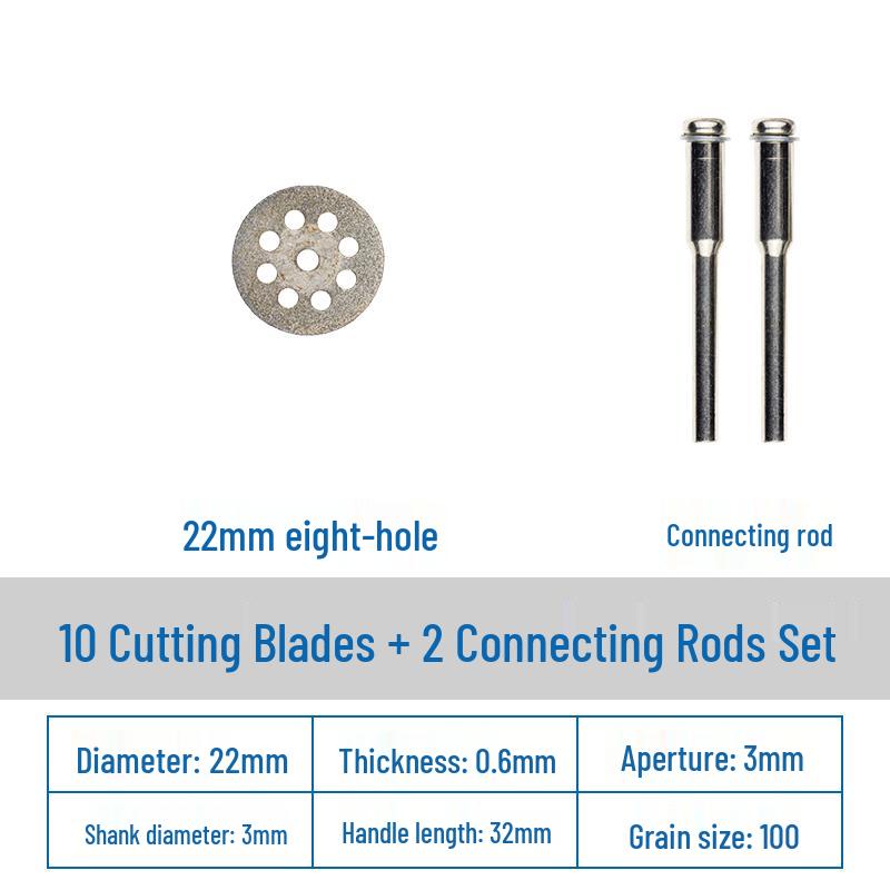 Diamond Cutting Disc for Grout, Jade, Glass, Ceramic; Seam Cleaning Blade for Hand Drill, Small Slice for Wine Bottles.