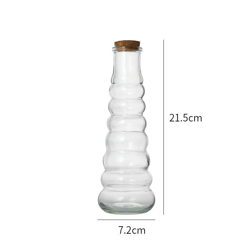 DIY Cork Star Wishing Drift Bottle - Clear Glass Ocean Lucky Star Bottle