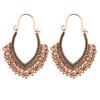 Indian Jhumka Zircon Vintage Bell Tassel Earring Boho Antique Ethnic copper Plated Drop Hanging Earrings For Women Pendientes