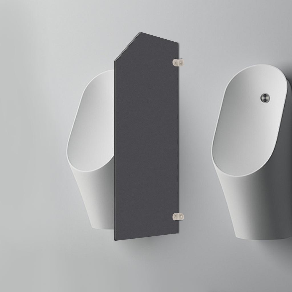 Urinal Partition Large Baffle (angled Version) 15.75*35.43 Inches, Wall Mounted Men's Toilet Partition - Easy To Install & Clean