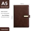 A5 Custom Logo Business Notebook | Soft Leather, Thickened, Buckle Diary with Gift Box