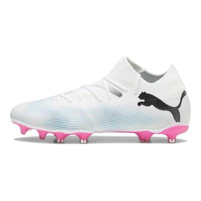 Scarpe da Calcio Future Match Comode Versatili AG FG Resistenti Uomo Sneaker Bianco Rosa 107715-01