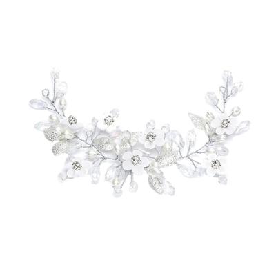 Handmade Flower Leaf Hairpiece Elegant Wedding Hairpiece Bridal Headbands for Bride and Bridesmaids