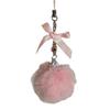 Trendy Pentastars Key Rings Pendant Rabbit Faux Furs Ball Keychain  Accessories