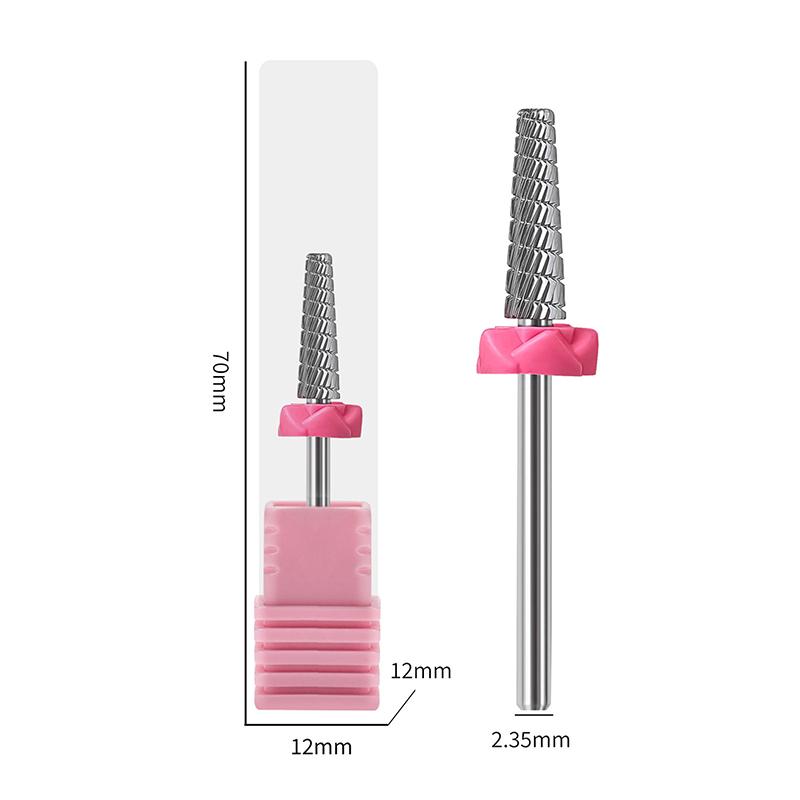 Tungsten Carbide Nail Drill Bits Electric Manicure Drill Accessory Milling Cutters For Nail Gel Polish Remover Nail Tools
