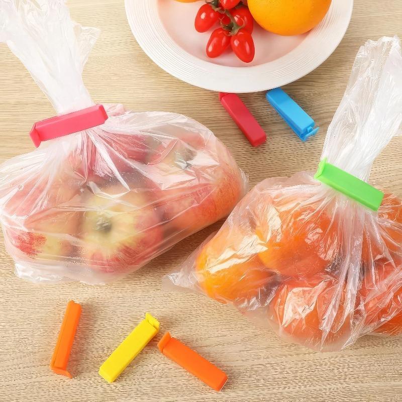 10 Pieces of Mixed Color Plastic Clips, Dust-proof Sealing, Suitable for Snacks, Potato Chips, Coffee, and Storage Bags