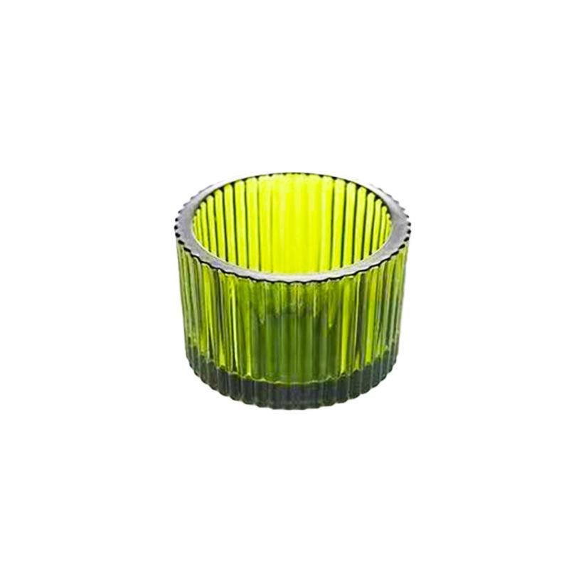 Transparent Fine-Textured Glass Candle Holder - Aroma Cup for Home Decoration