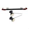 Double Bass Drum Pedal Drive Shaft Linkage Connector with Beaters Replacement High