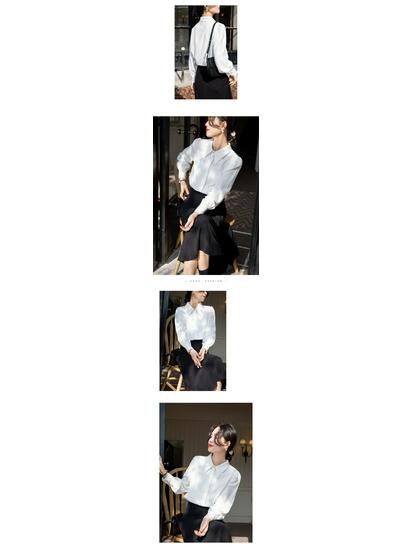 2025 Spring Women’s Korean Style White Shirt: Lightly Mature Inner Wear